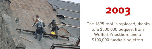 2003: 1895 Roof replaced